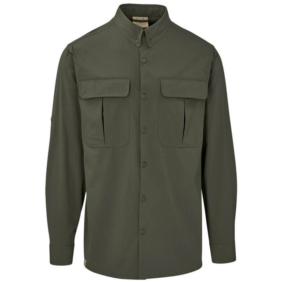 Mens Long Amatola Shirt Olive